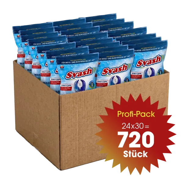 SVASH Waschmittel Caps 720er - Profi-Pack